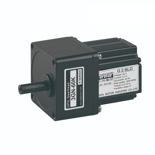 Động cơ giảm tốc DC không chổi than hộp vuông series 60 (25W 30W 40W)

